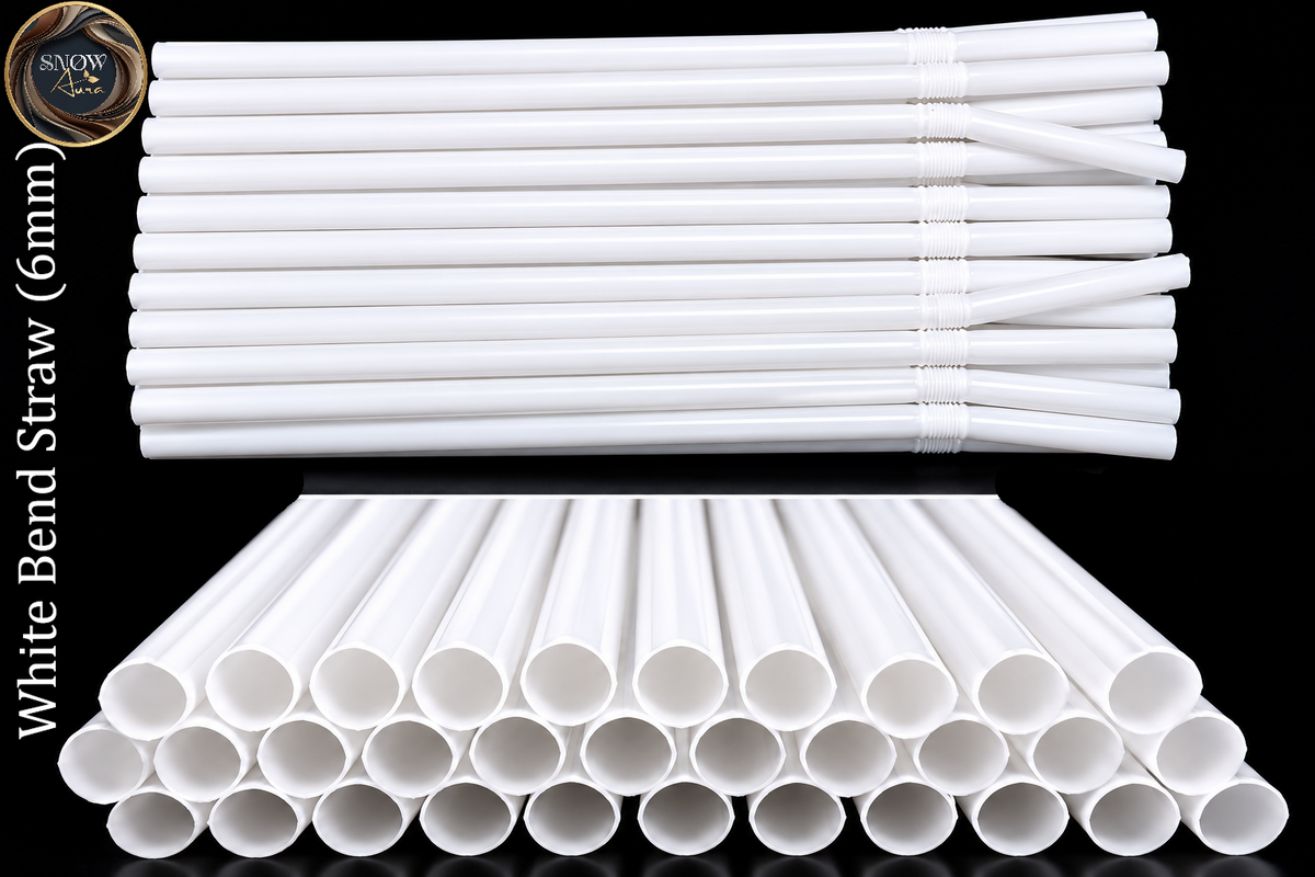bend straw (white)