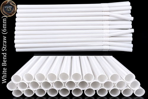 bend straw (white)
